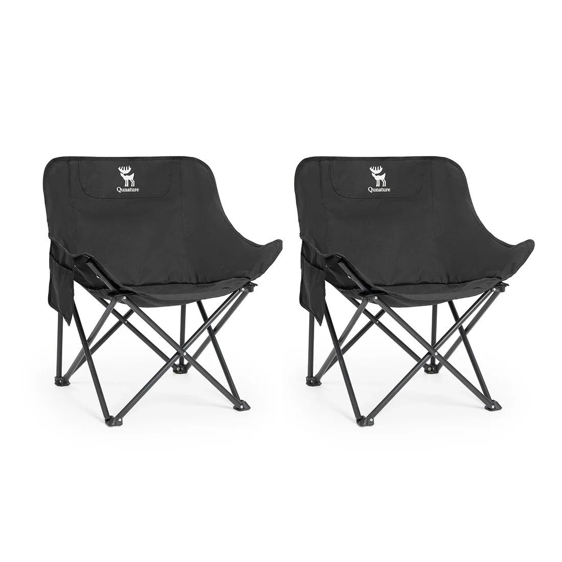 Folding Carbon Steel Camping Chair — Adult & Kids Sizes