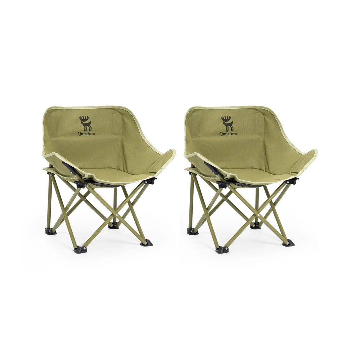 Folding Carbon Steel Camping Chair — Adult & Kids Sizes