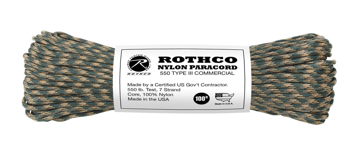 Rothco 550 lb Type III Nylon Paracord