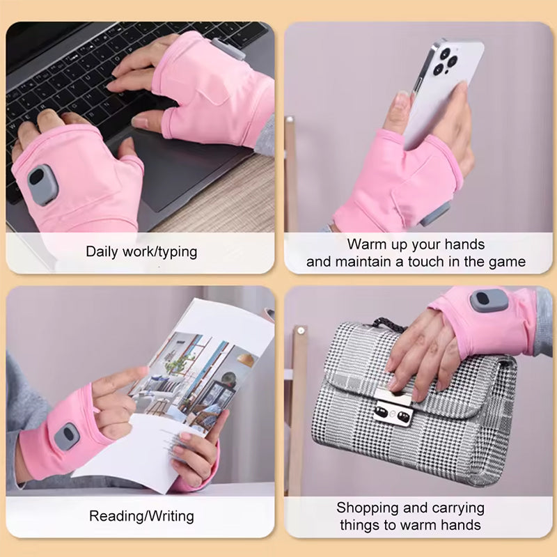 Rechargeable heated winter gloves