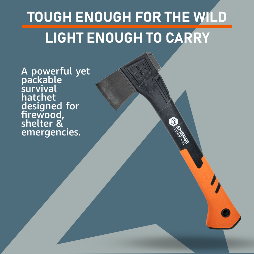 Emerge Survival Hatchet with Fiberglass Handle & Sheath