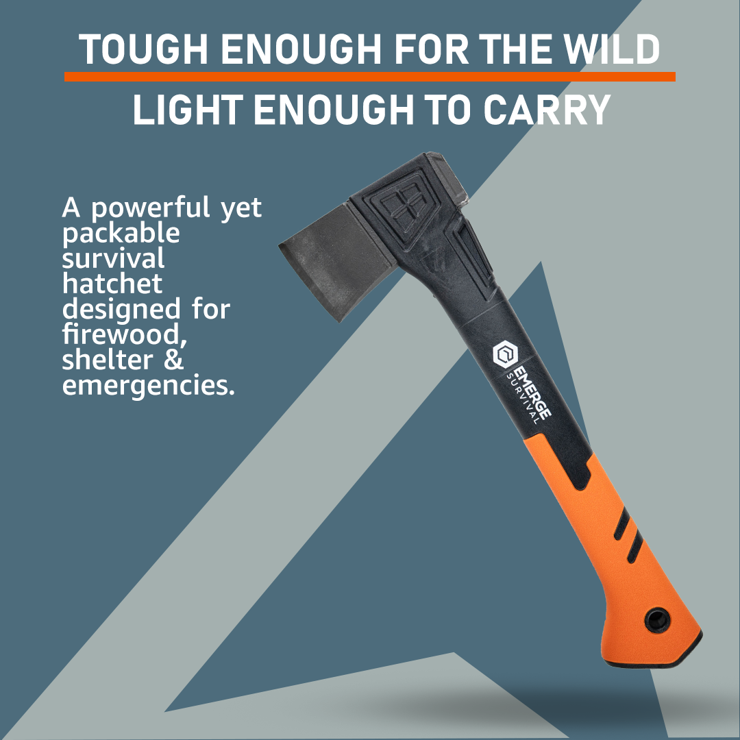 Emerge Survival Hatchet with Fiberglass Handle & Sheath