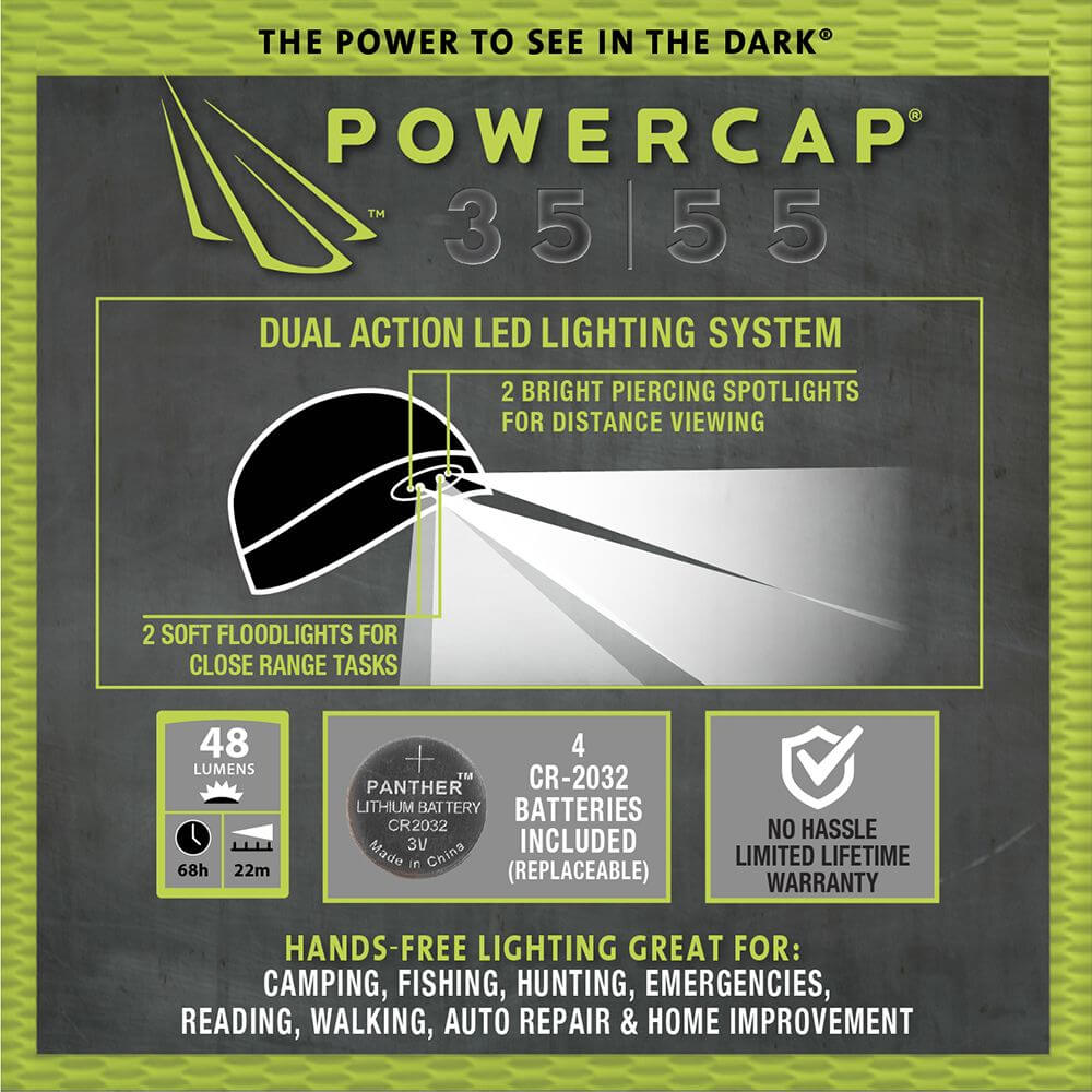 POWERCAP 35/55 fleece LED headlamp beanie
