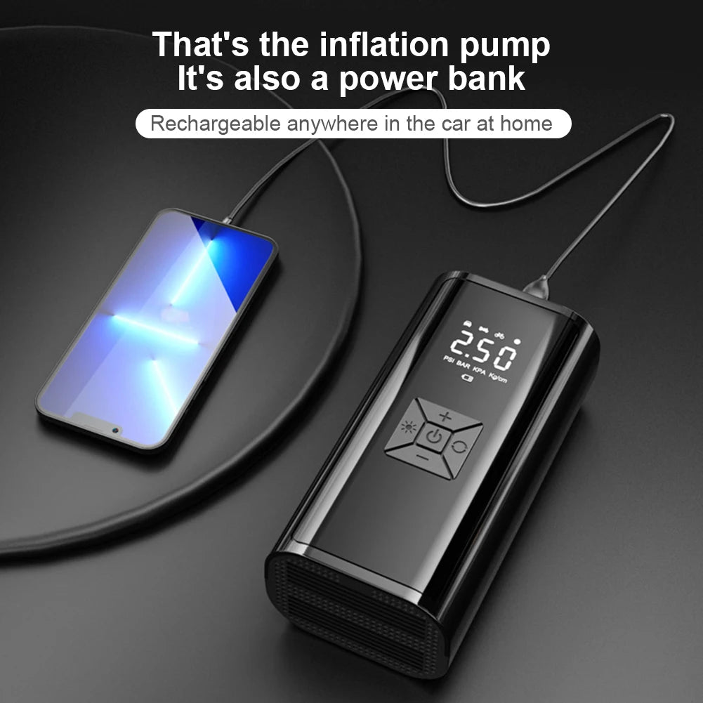 6000mAh cordless tire inflator