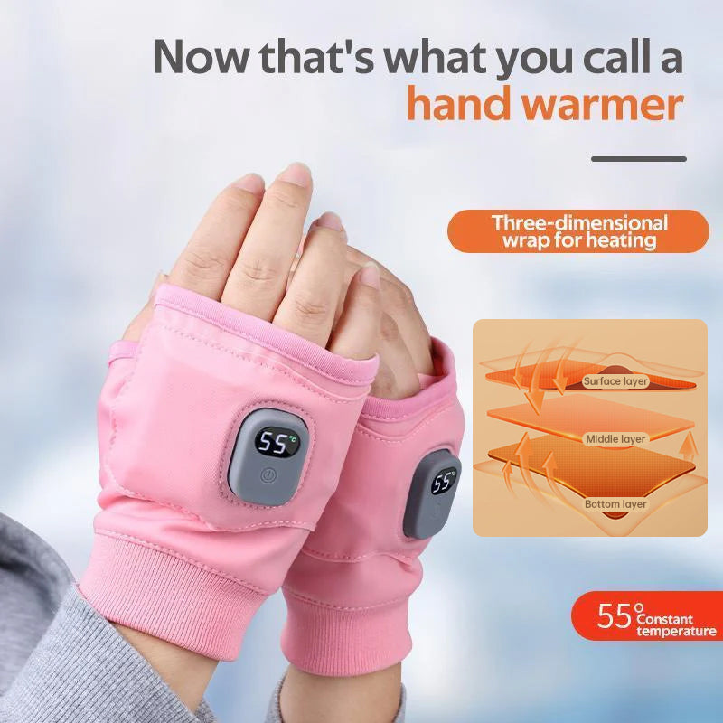 Rechargeable heated winter gloves