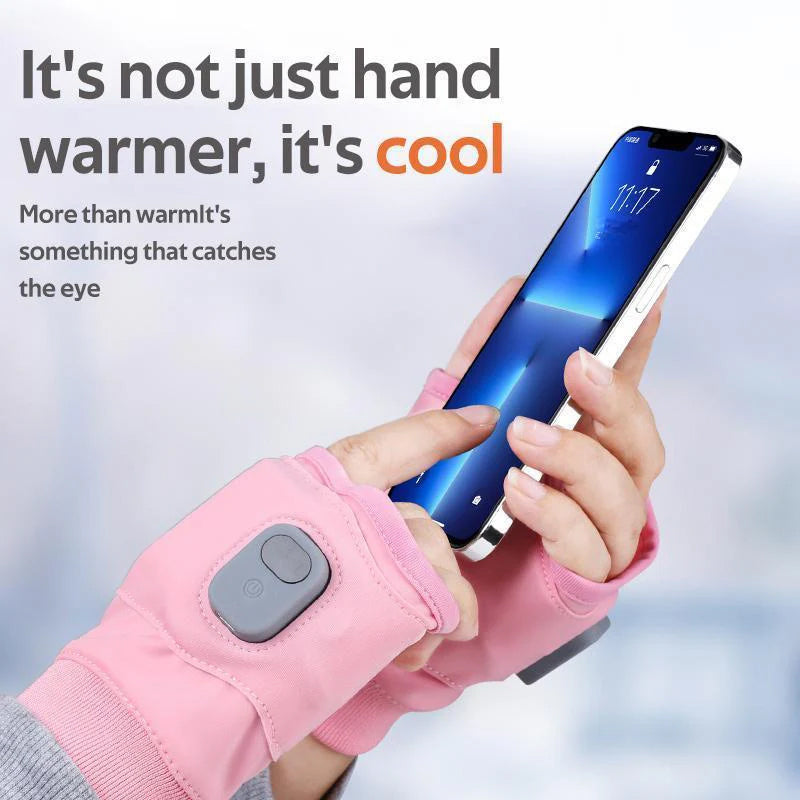 Rechargeable heated winter gloves
