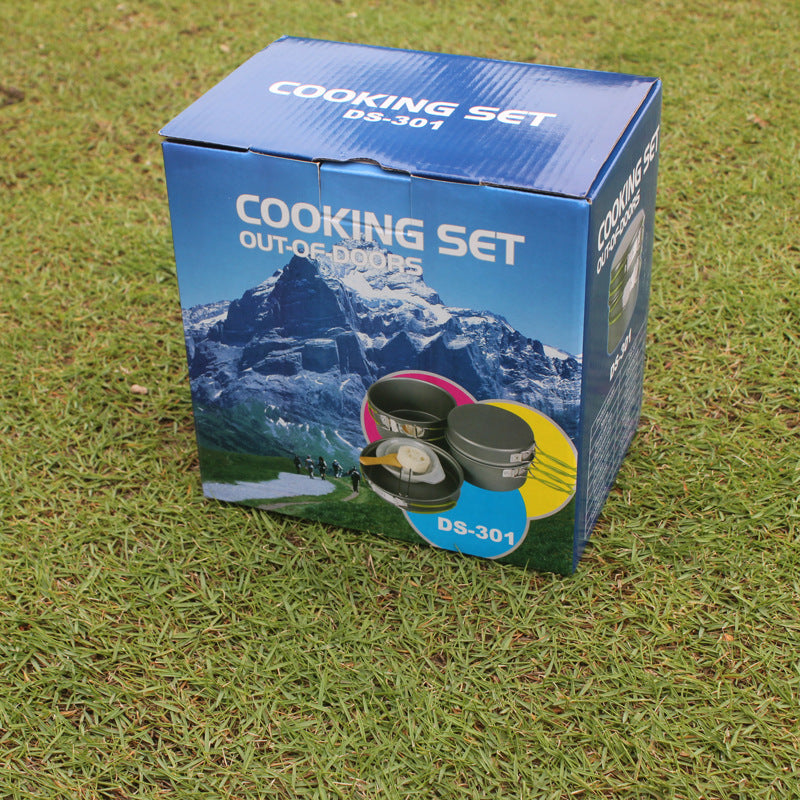Non-Stick Camp Cookware Set for 2–3 People