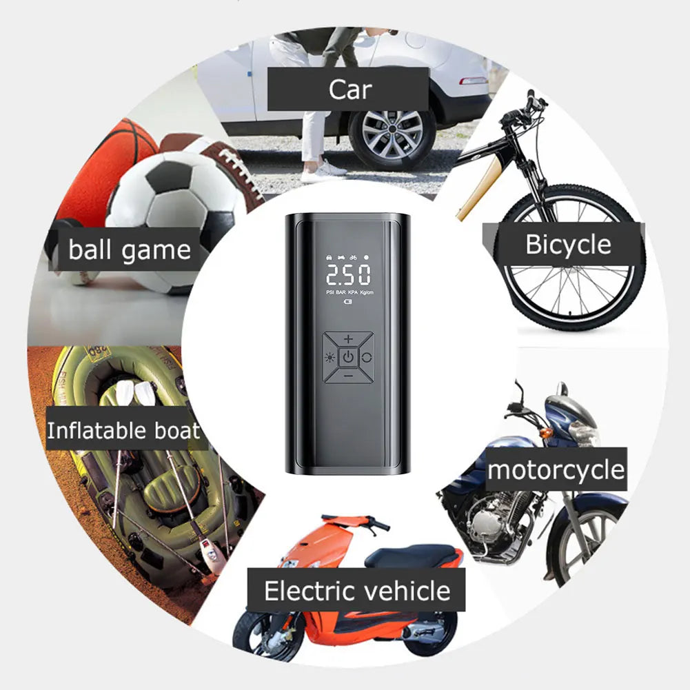 6000mAh cordless tire inflator