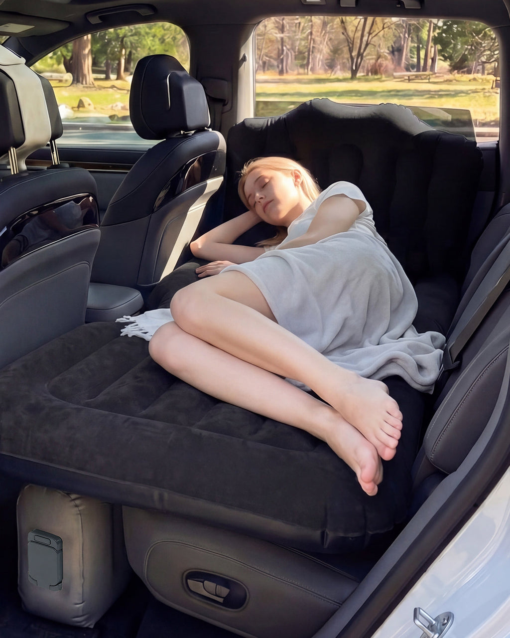 Umbrauto Cordless Back Seat Car Air Mattress with Built-in Pump