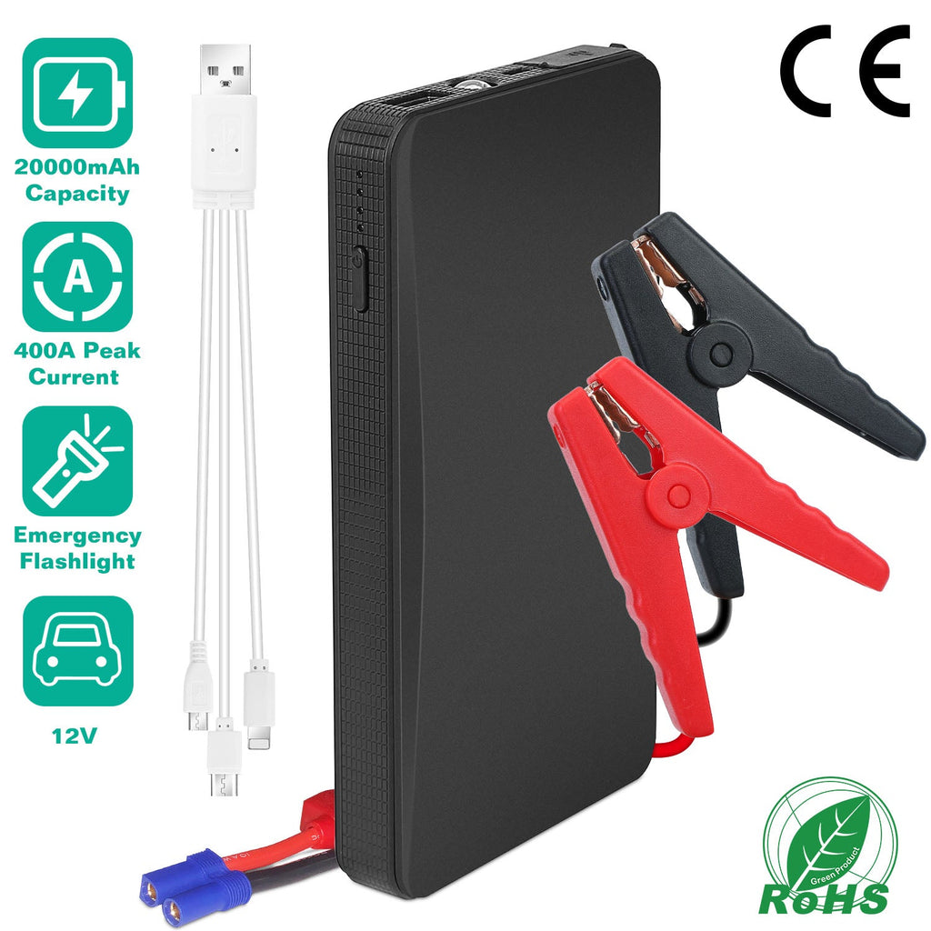400A Portable Car Jump Starter & 20000mAh Power Bank