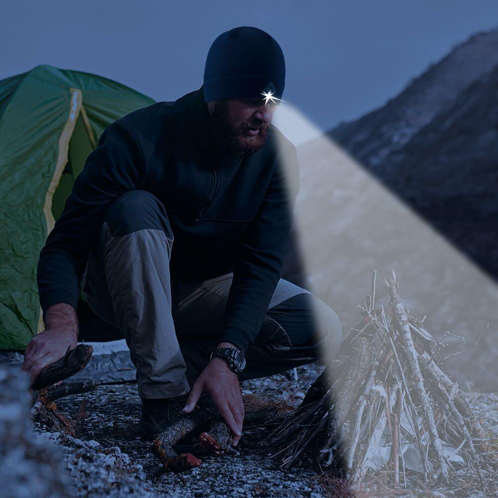 POWERCAP 2.0 fleece LED headlamp beanie