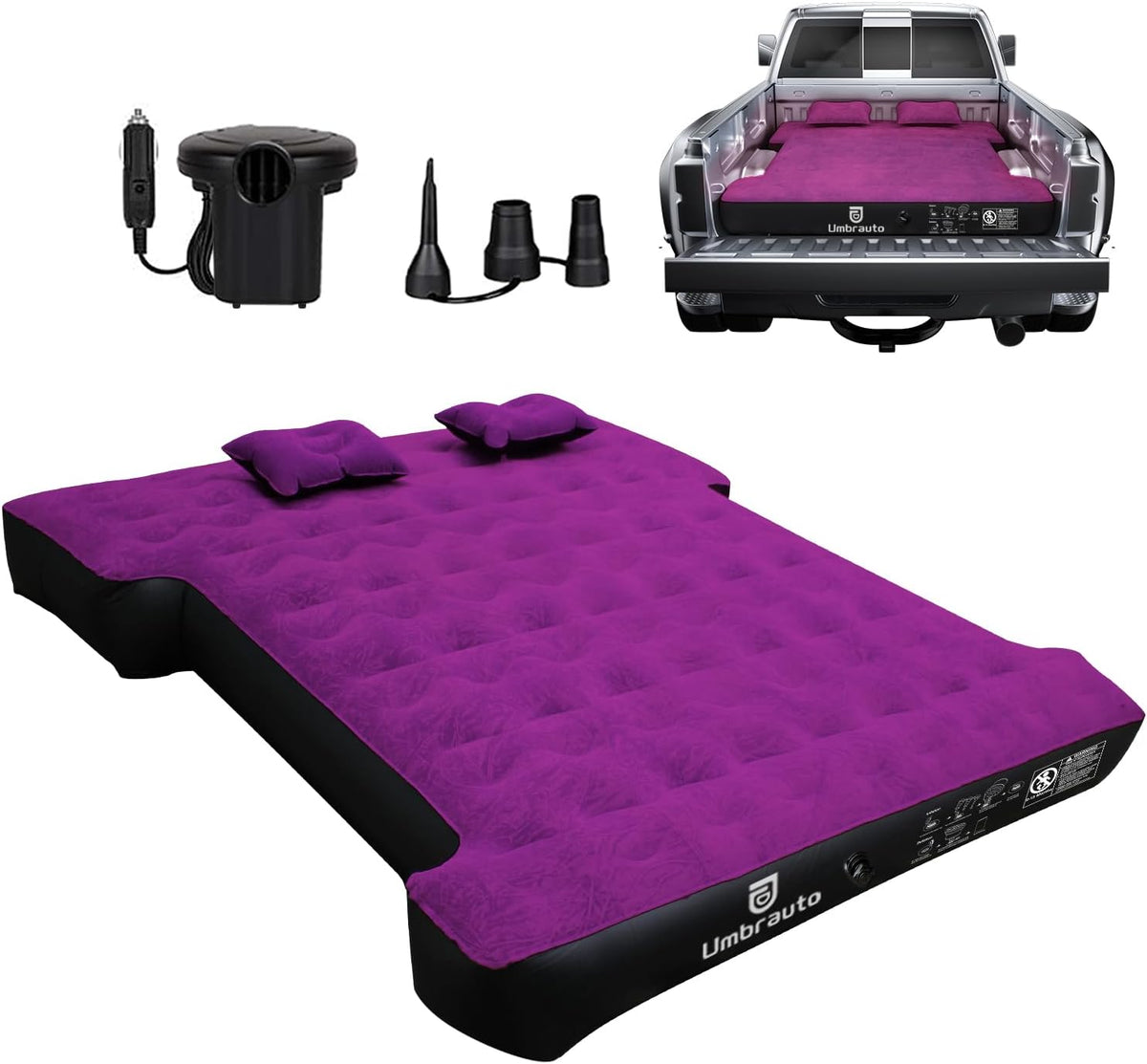 Umbrauto 5.5-5.8 FT Full Size Truck Bed Air Mattress 1.0,Multiple Colors