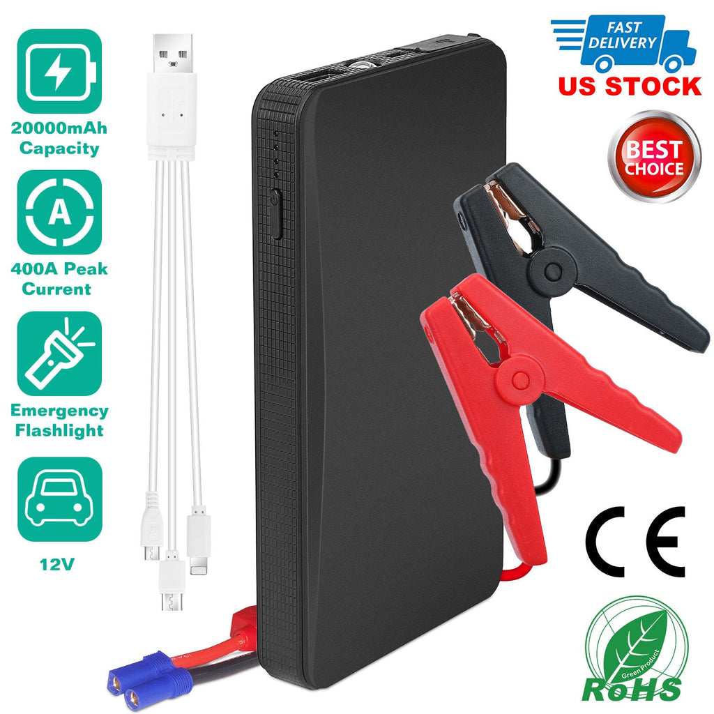 400A Portable Car Jump Starter & 20000mAh Power Bank