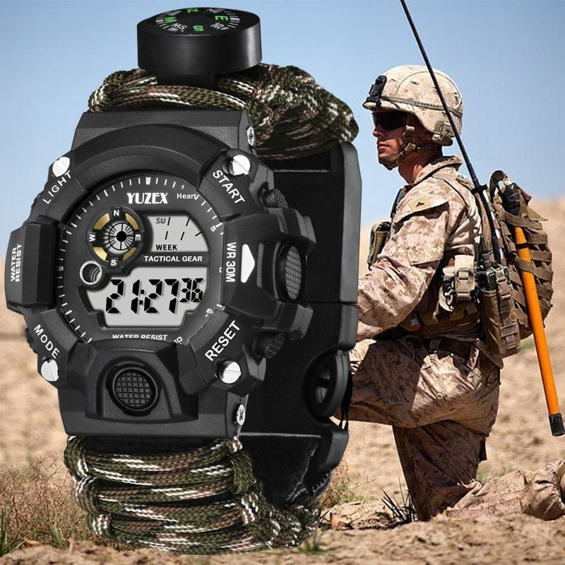 Paracord Survival Bracelet Watch