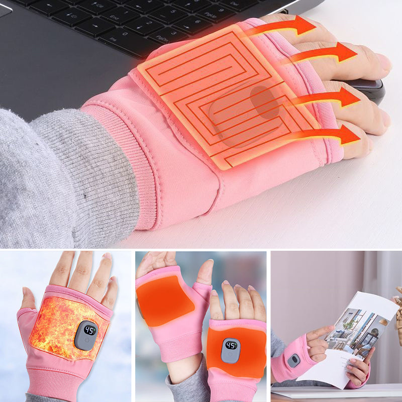 Rechargeable heated winter gloves