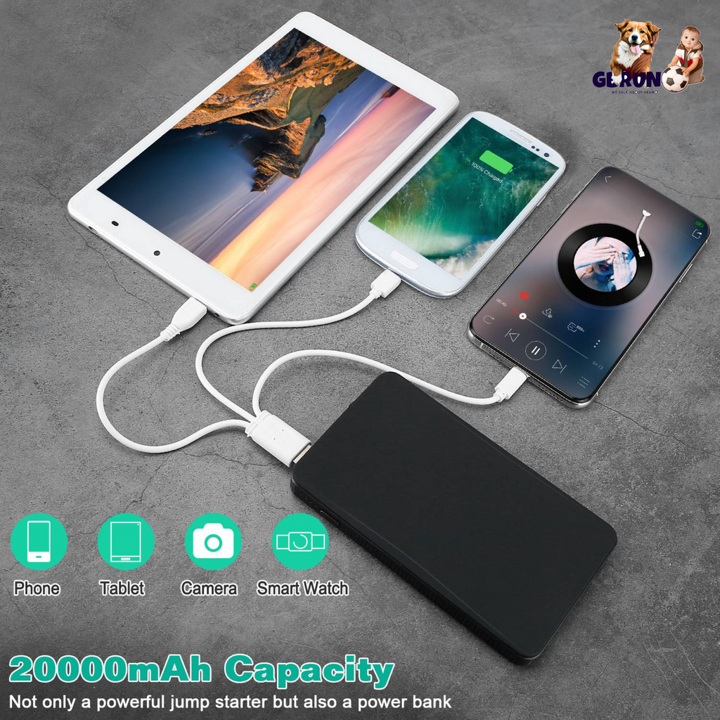 400A Portable Car Jump Starter & 20000mAh Power Bank