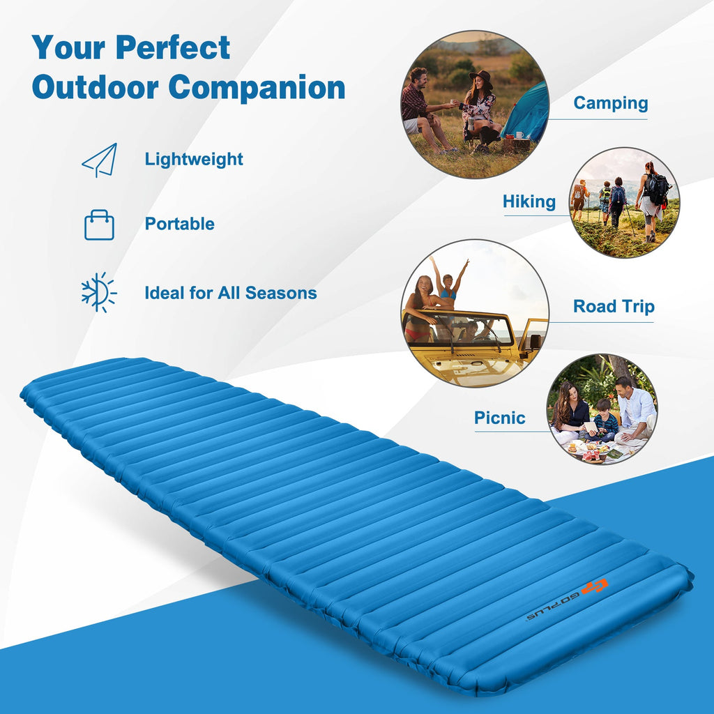 3-Inch Thick Inflatable Waterproof Sleeping Pad