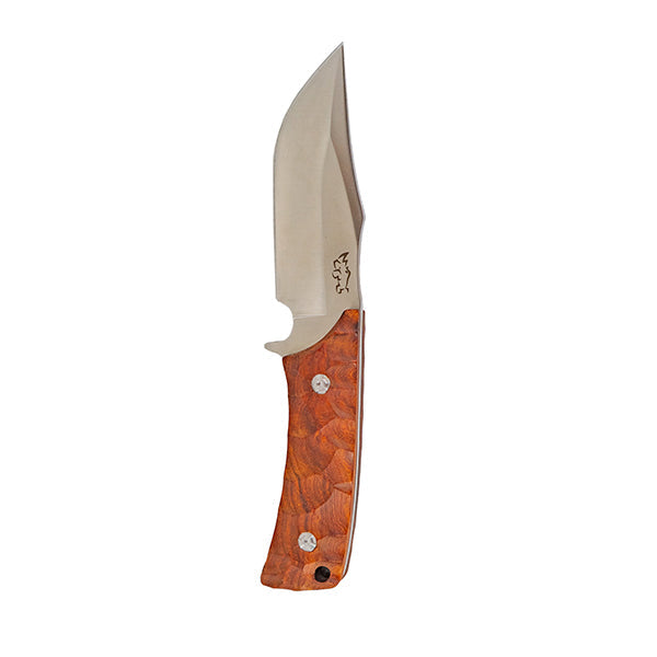 D2 Steel Fixed Blade Hunting Knife with Leather Sheath