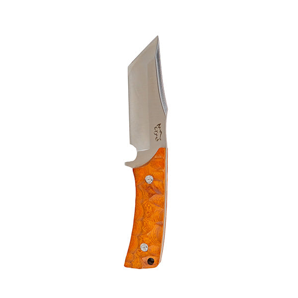 D2 Steel Fixed Blade Hunting Knife with Leather Sheath