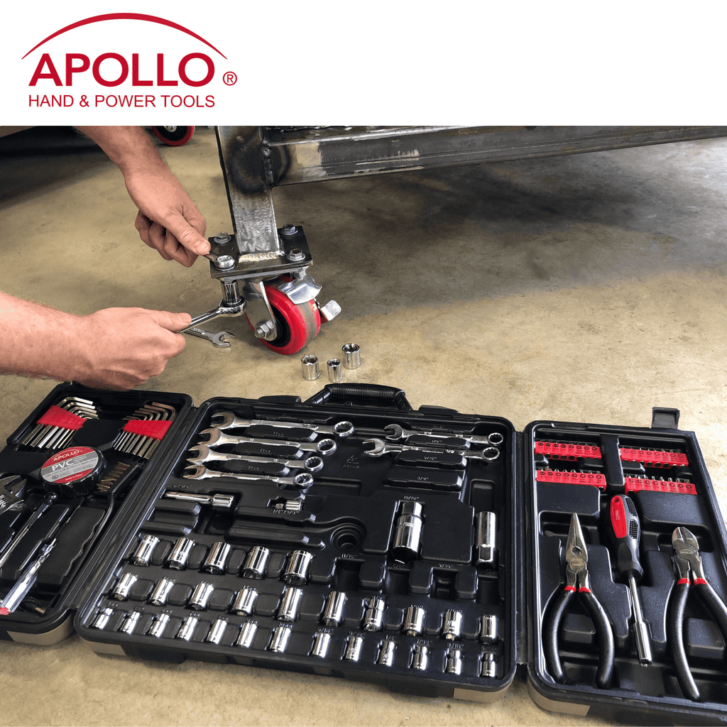 Apollo 101-Piece Mechanic Tool Set for Car, Truck & Roadside Repairs