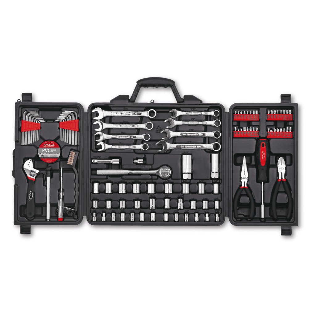 Apollo 101-Piece Mechanic Tool Set for Car, Truck & Roadside Repairs
