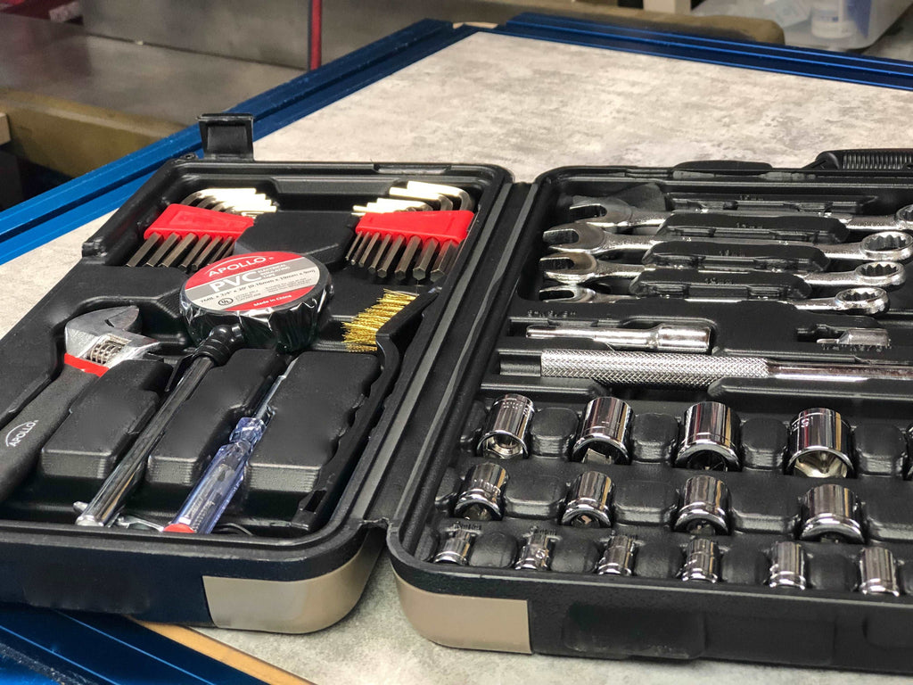Apollo 101-Piece Mechanic Tool Set for Car, Truck & Roadside Repairs