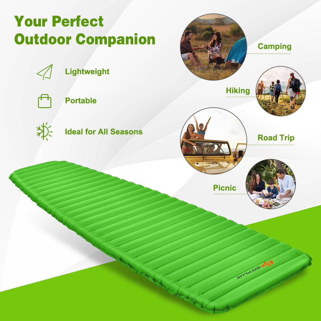 3-Inch Thick Inflatable Waterproof Sleeping Pad