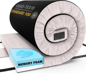 Matrix Memory Foam Camping Mattress — Roll-Up, Washable Cover