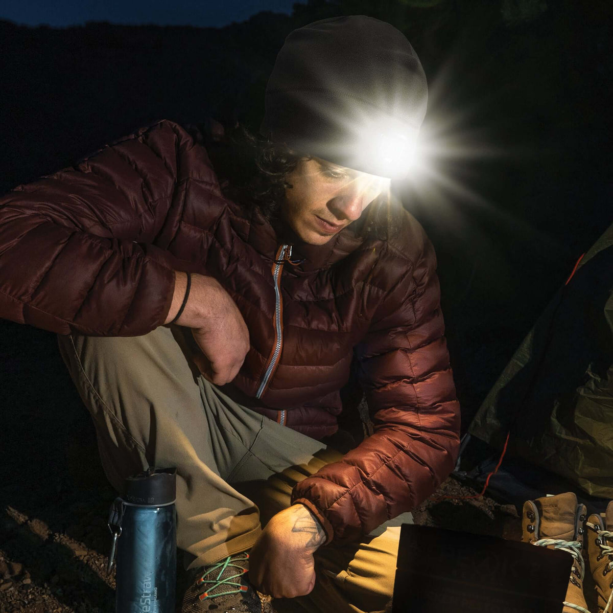 POWERCAP 2.5 rechargeable LED headlamp beanie
