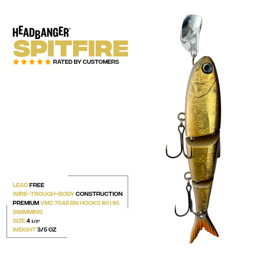 Headbanger Spitfire 4.5 inch Swimbait Fishing Lure