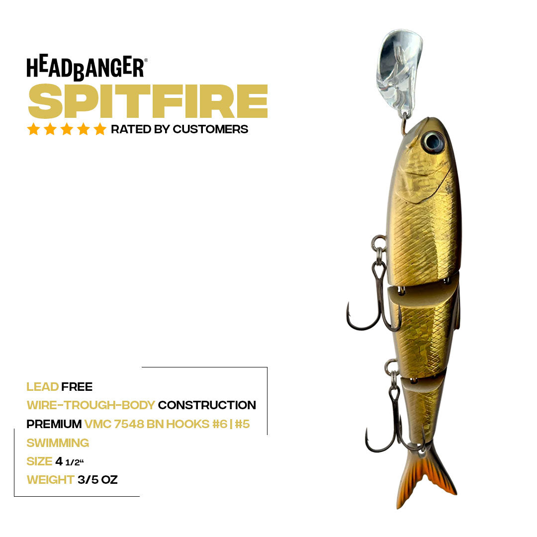 Headbanger Spitfire 4.5 inch Swimbait Fishing Lure
