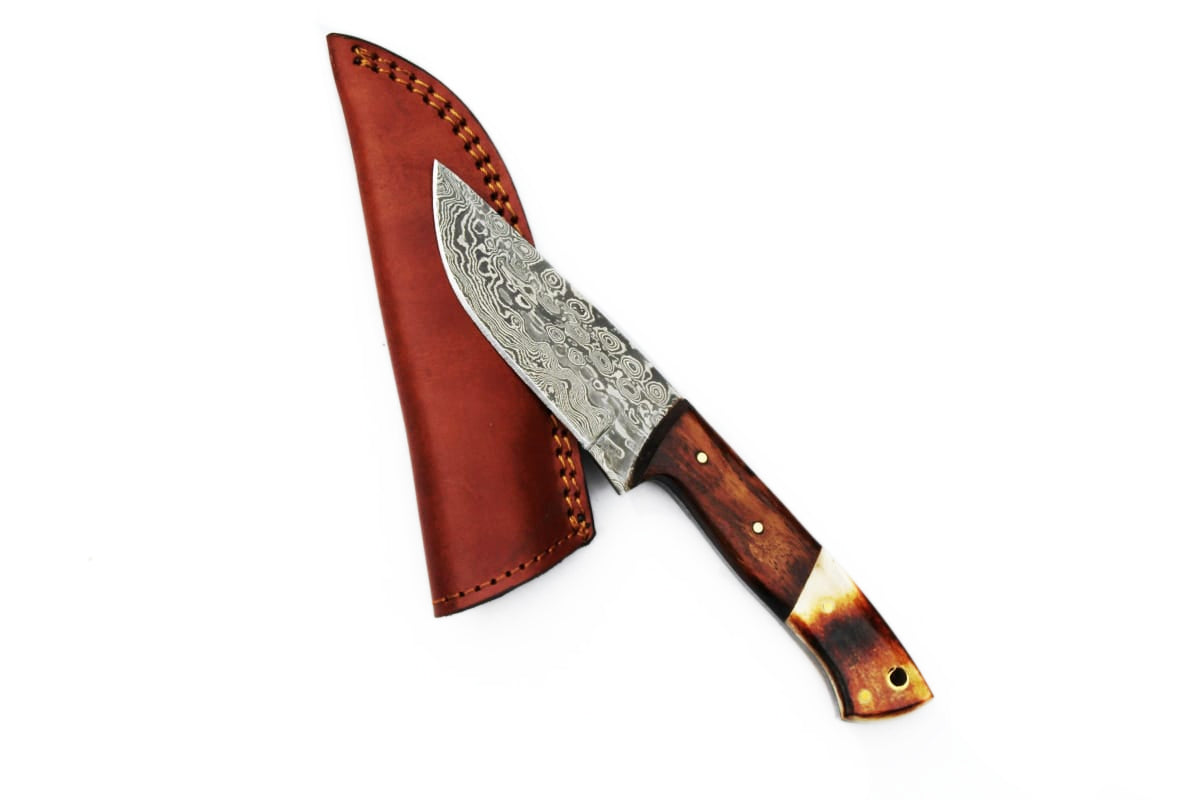 Damascus Steel Hunting and EDC Knife TD-700