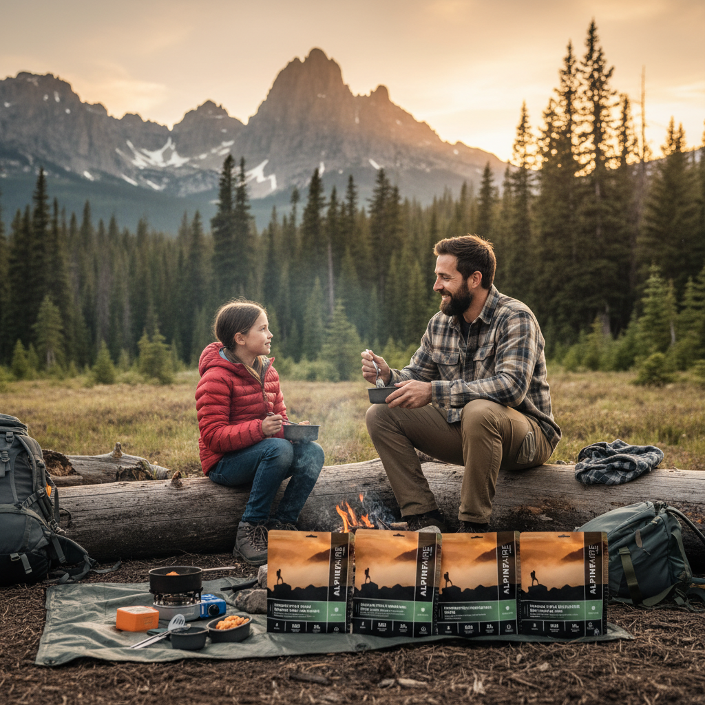 Family camp lifestyle shot