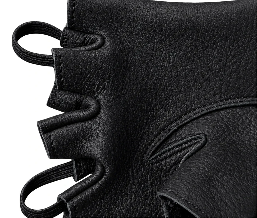 Legendary USA fingerless deerskin leather gloves