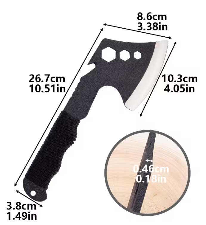 River Country Compact Camp Hatchet with Rope