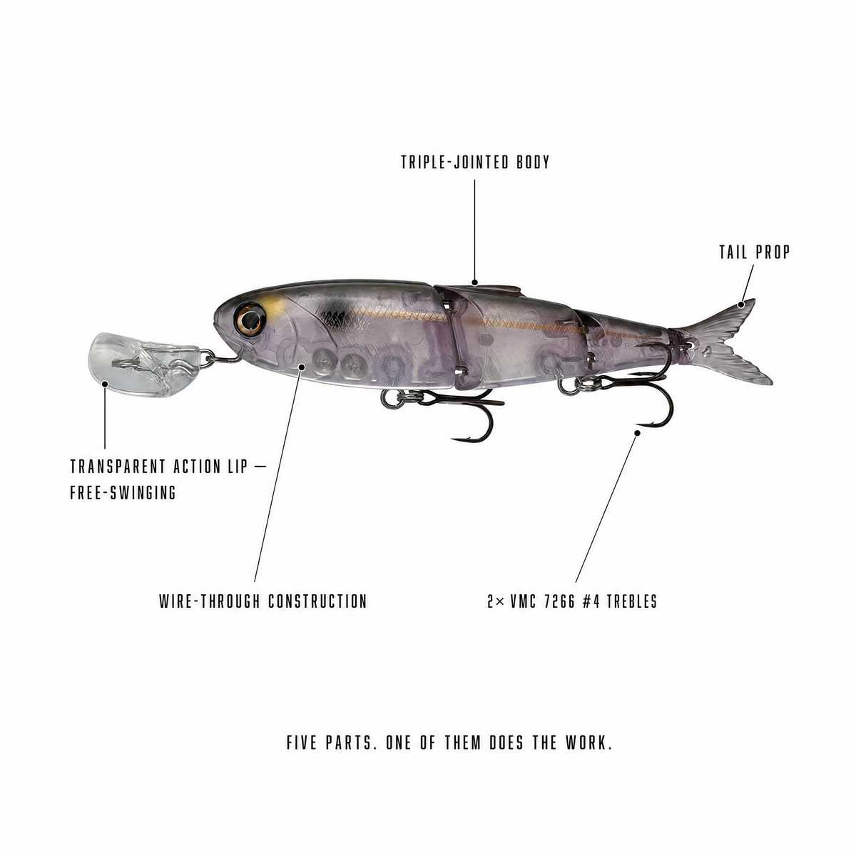Headbanger Spitfire 6.5" Swimbait Fishing Lure