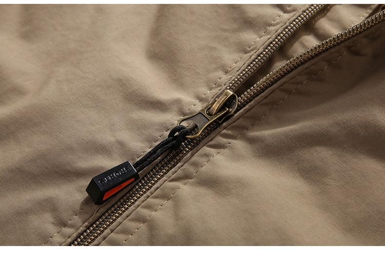 Men's Lightweight Waterproof Hooded Windbreaker