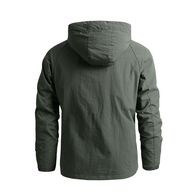 Men's Lightweight Waterproof Hooded Windbreaker