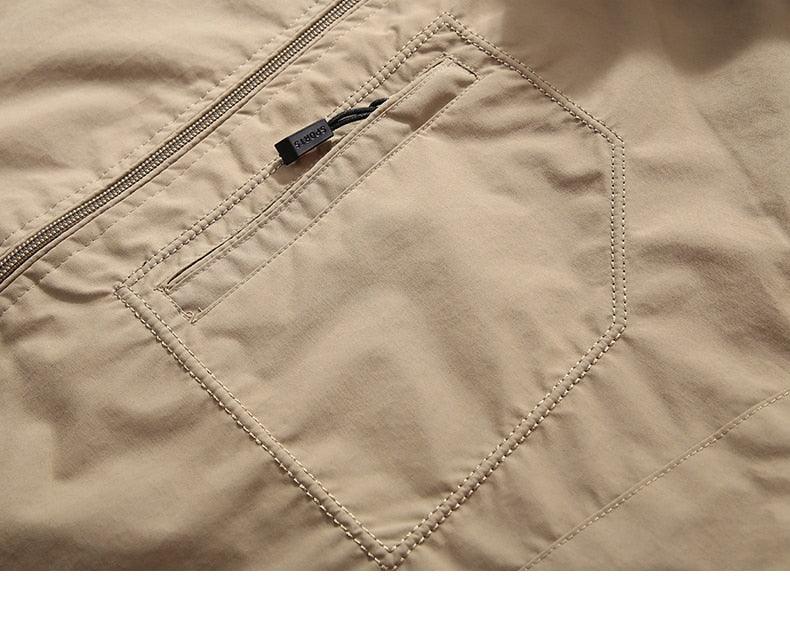 Men's Lightweight Waterproof Hooded Windbreaker