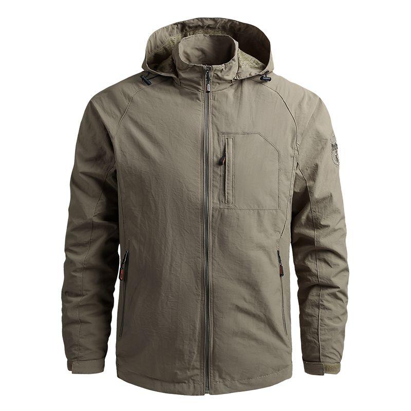 Men's Lightweight Waterproof Hooded Windbreaker