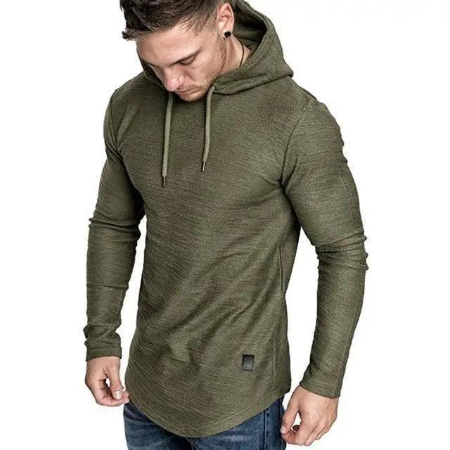 Men's Long Sleeve Hooded Performance Sweatshirt