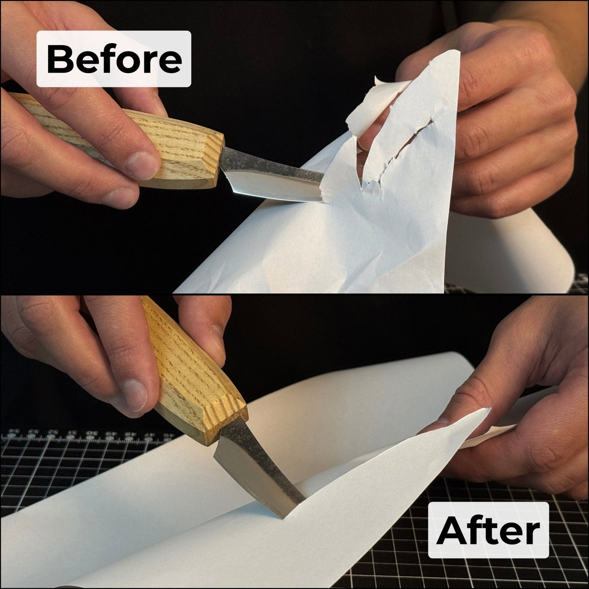 Sharky Leather Strop with Polishing Compound