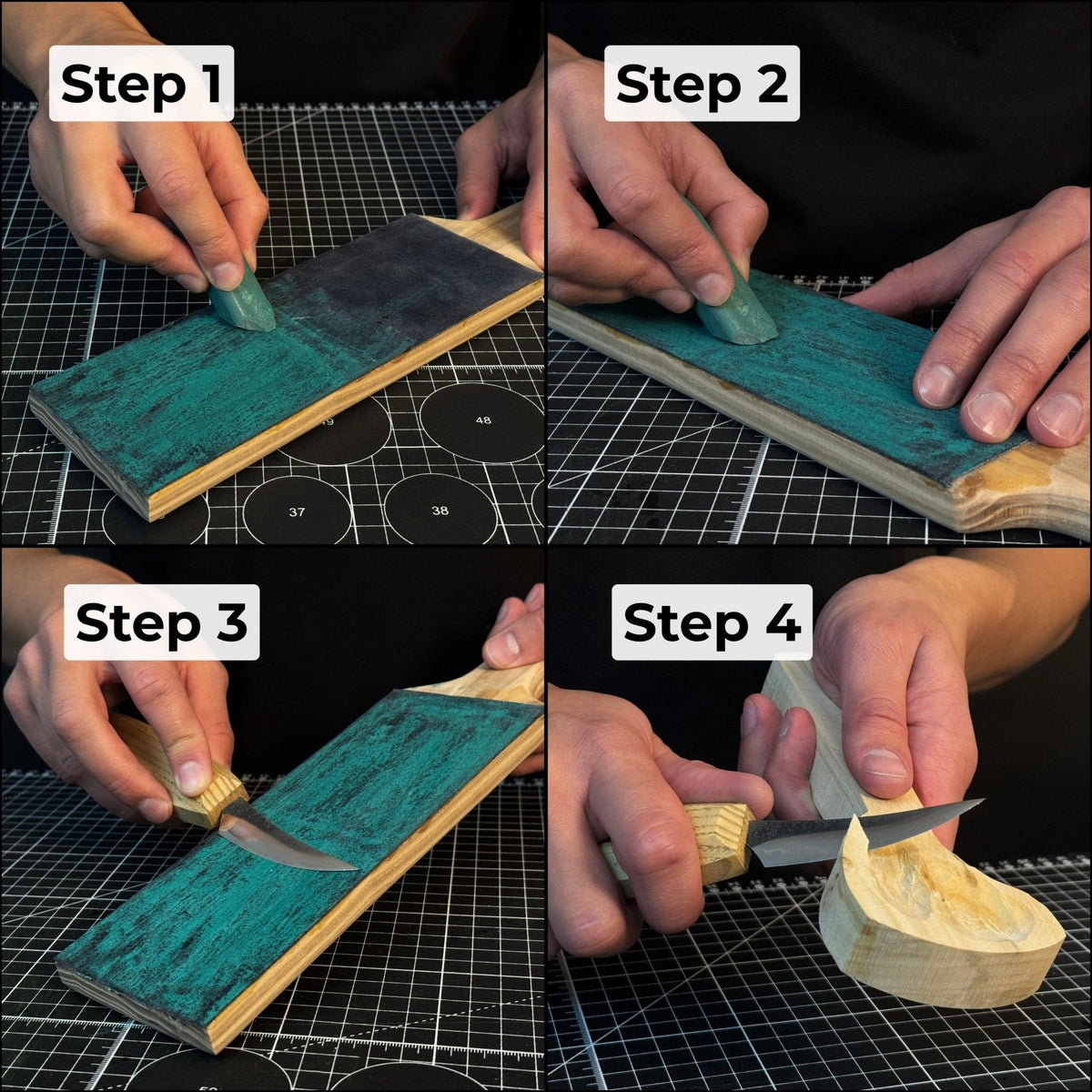 Sharky Leather Strop with Polishing Compound