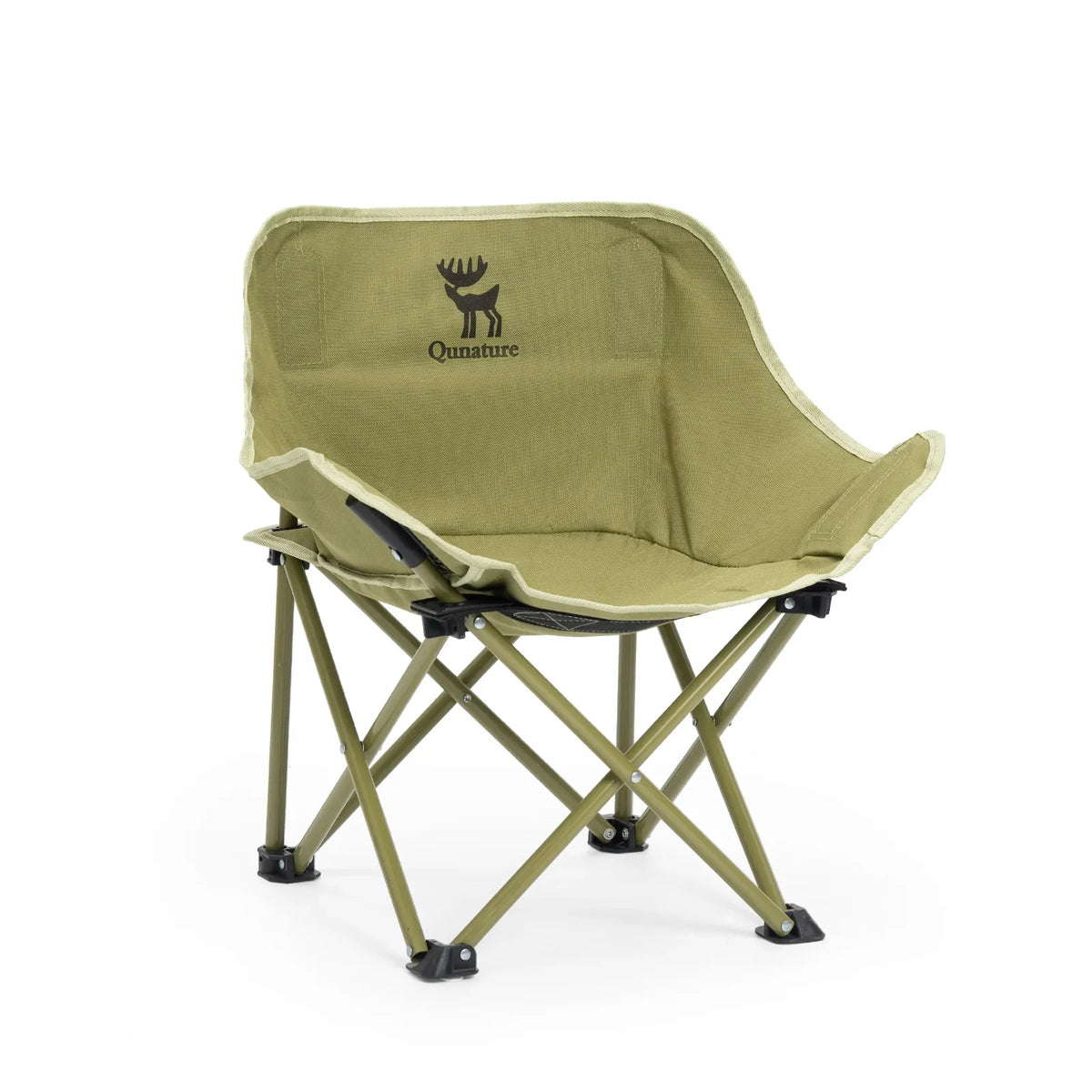 Folding Carbon Steel Camping Chair — Adult & Kids Sizes