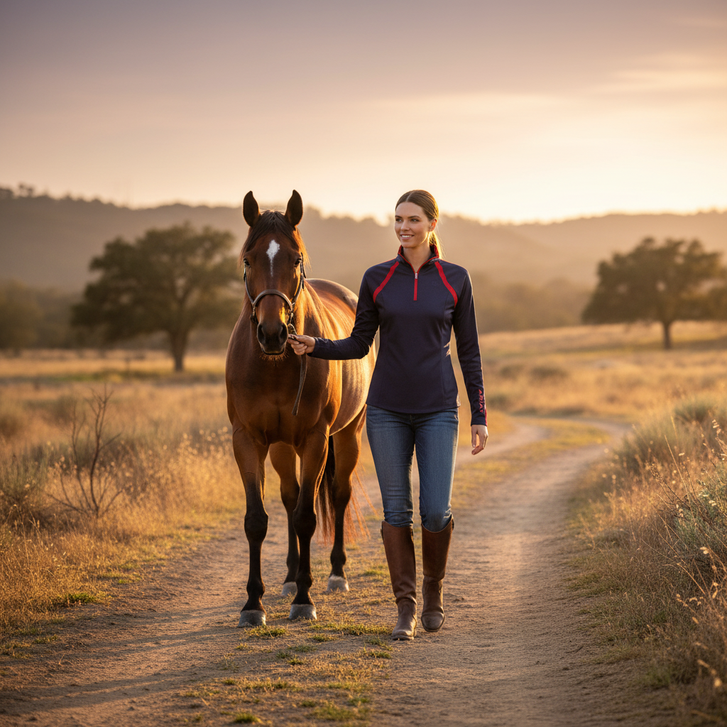 Ranch trail lifestyle shot