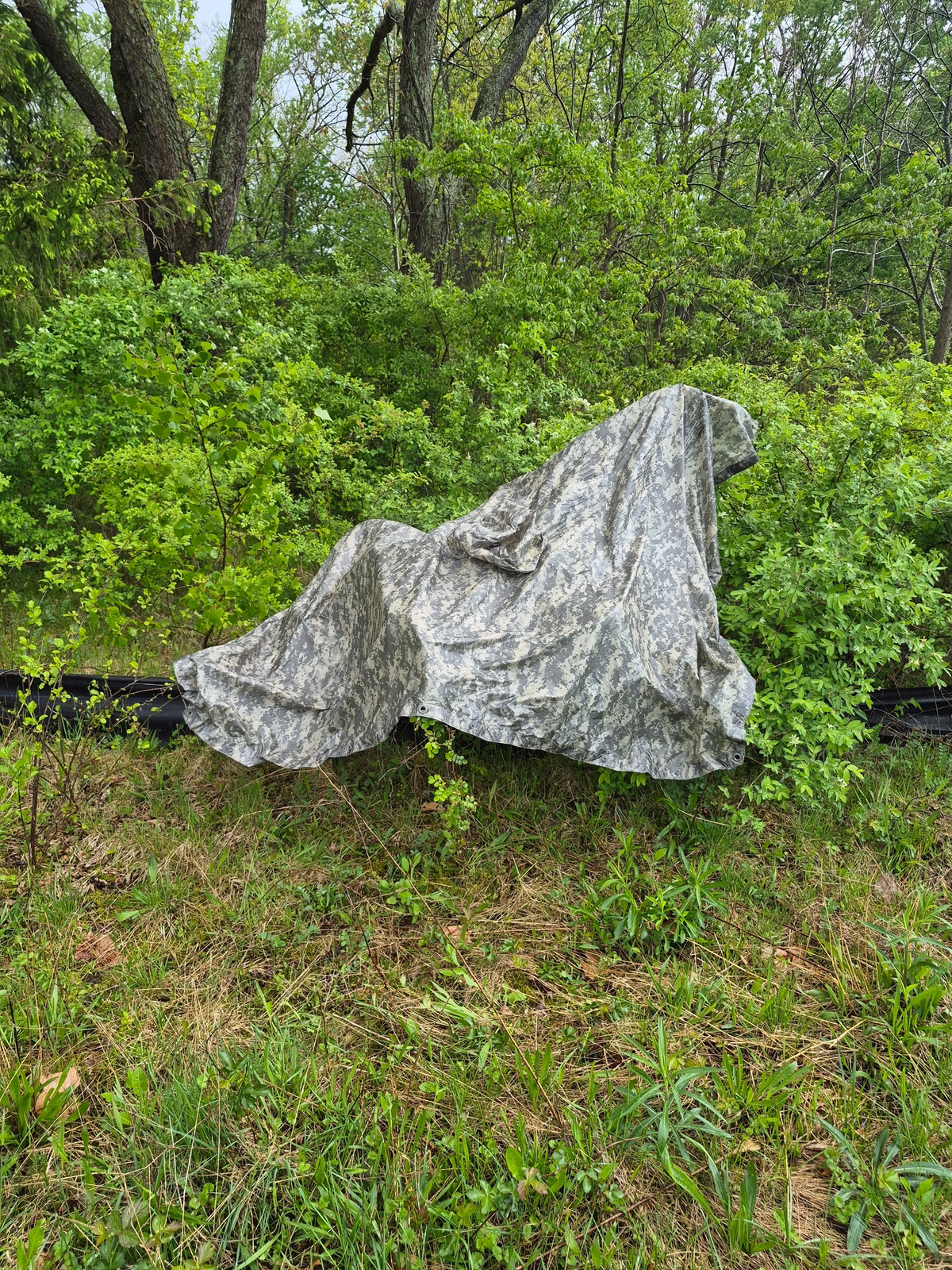 Genuine USGI Wet Weather Poncho — ACU/UCP Rain Gear & Shelter