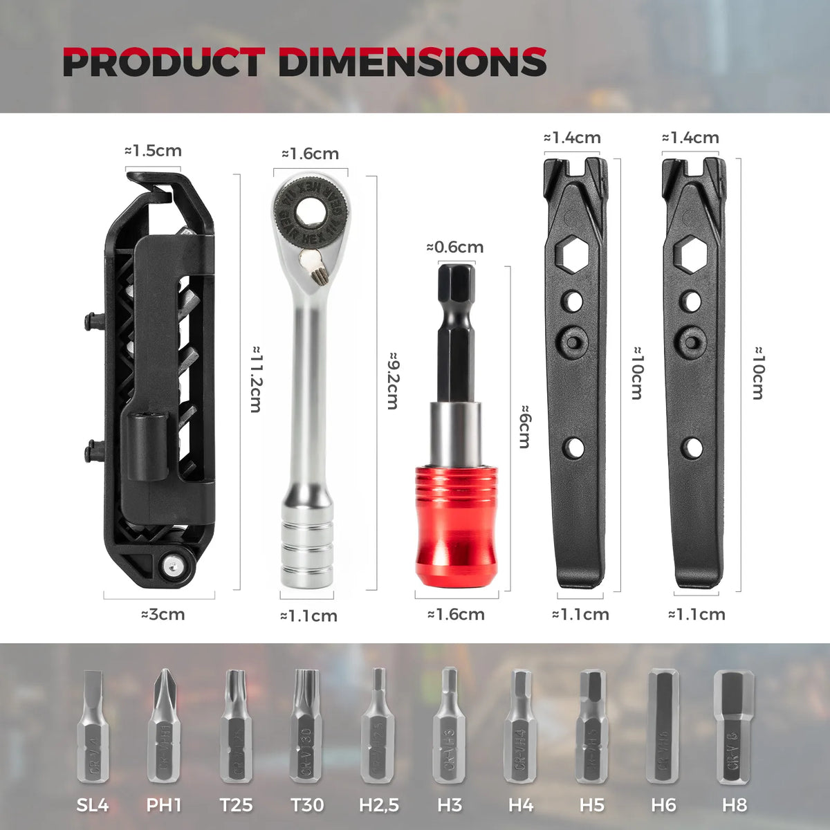 ROCKBROS Foldable Ratchet Multi-Tool