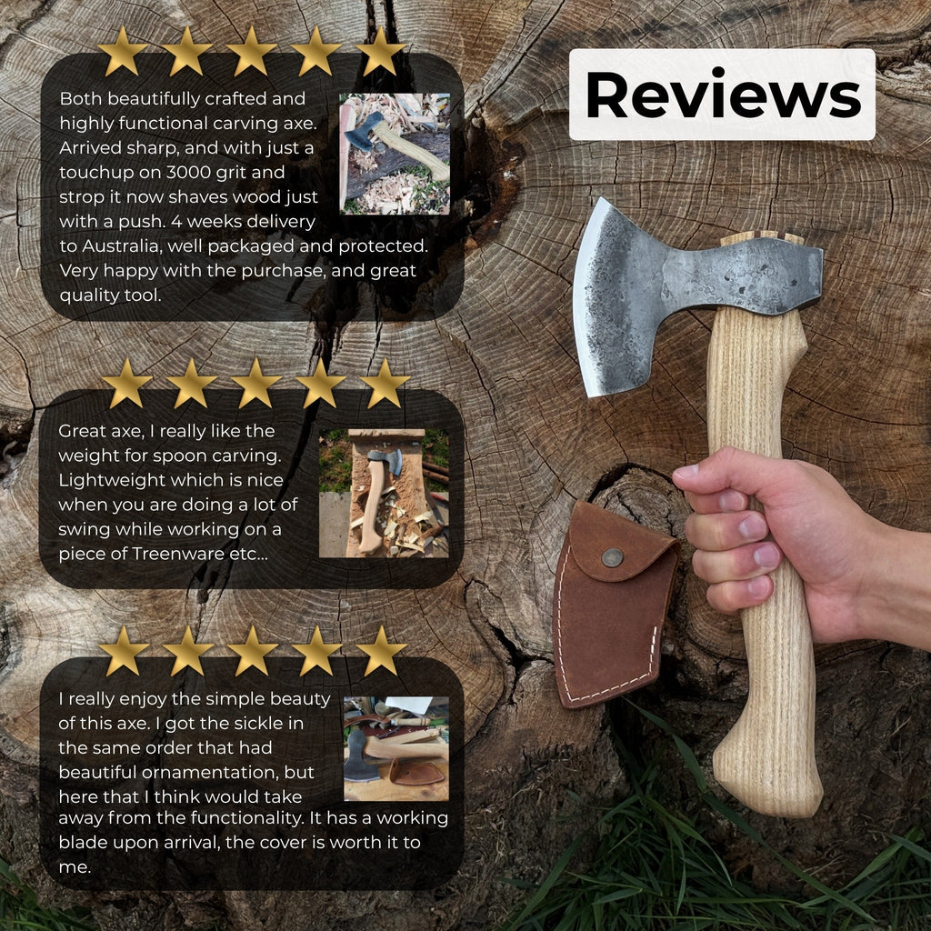 Sharky Forged Small Carving Axe — 1.19 lb