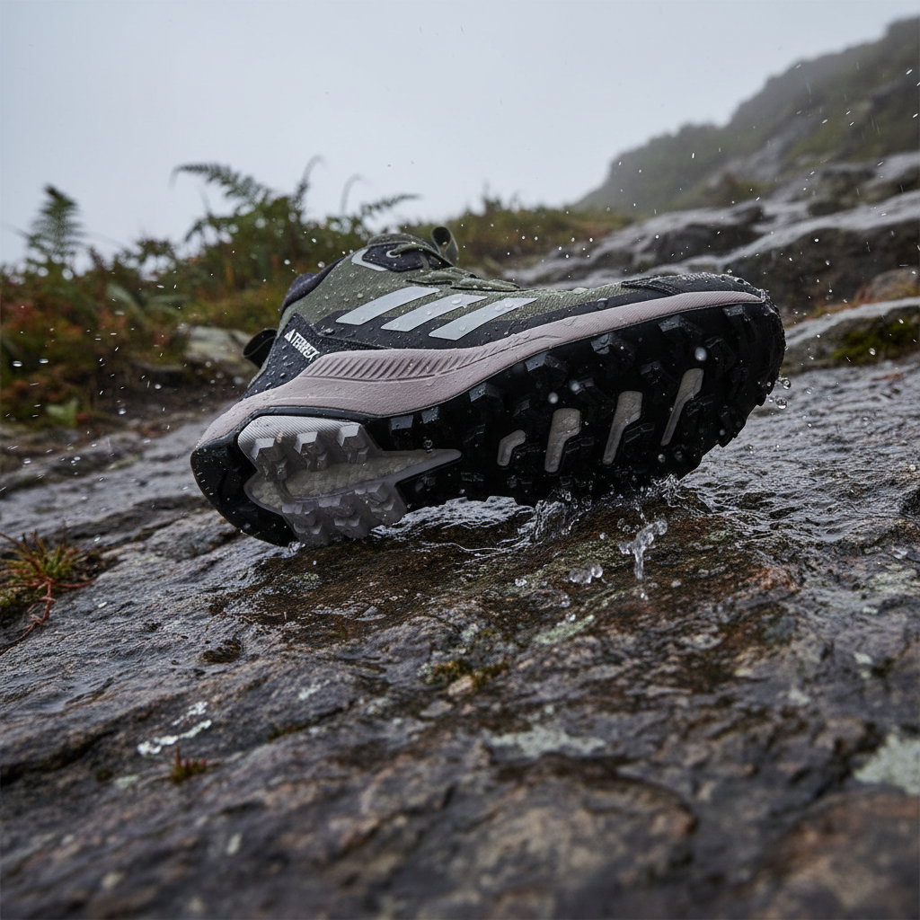 Wet terrain sole shot