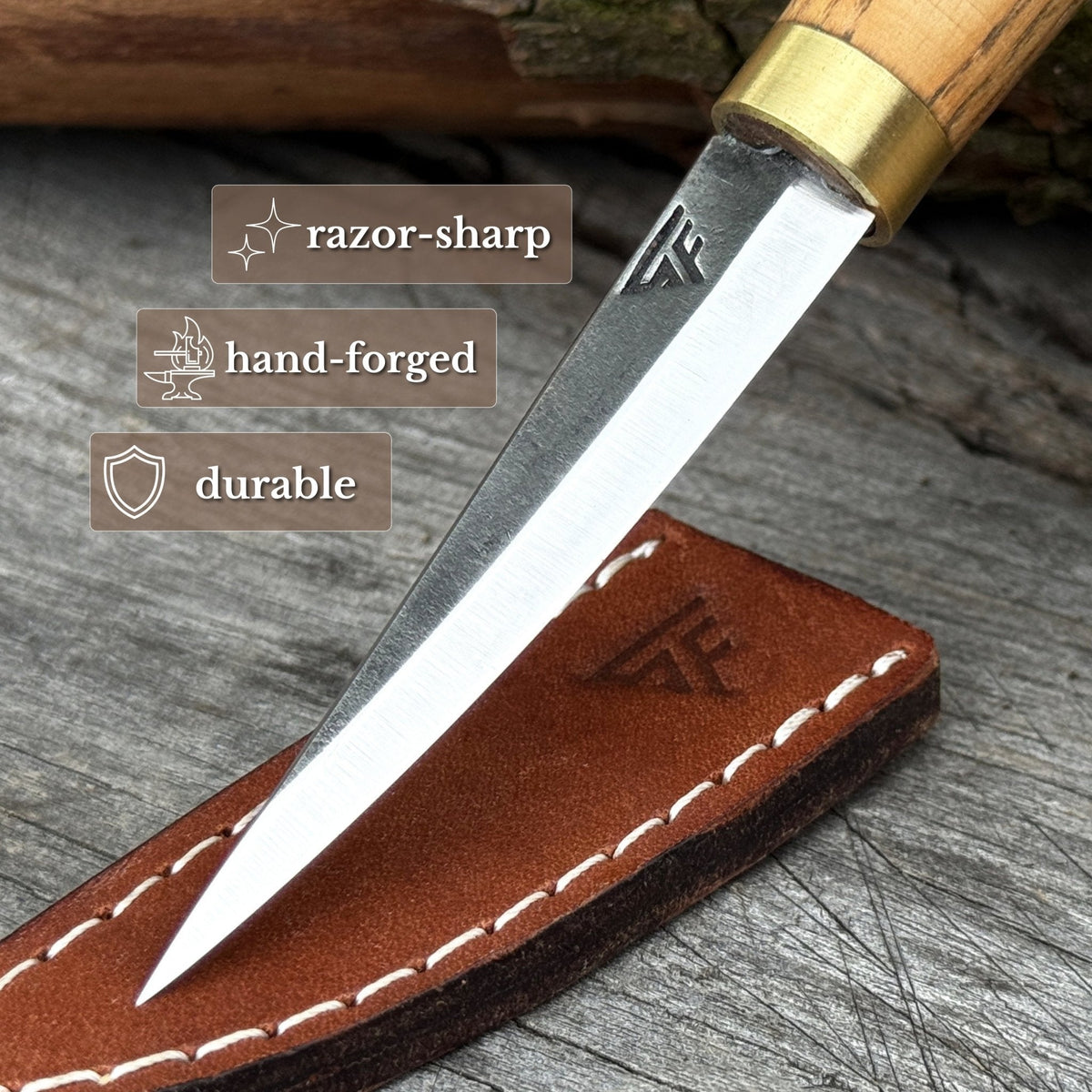 Sharky Forged Whittling Sloyd Knife — 2.95"